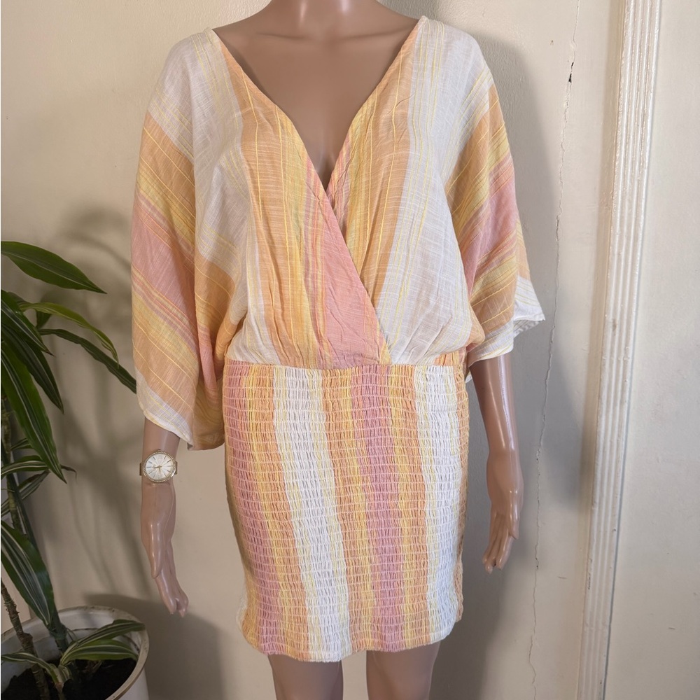 L*Space Multicolor V-Neck Swim Cover-Up